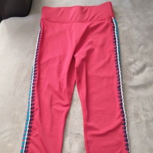 Carbon38 crochet seamed leggings